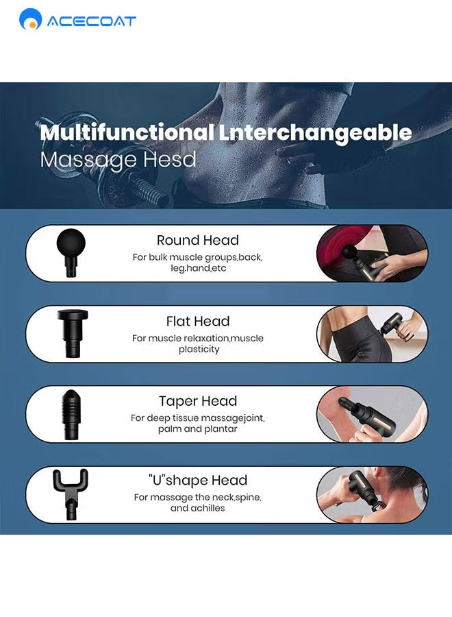 Massage Gun Percussion Deep Tissues Muscle Massager Gun